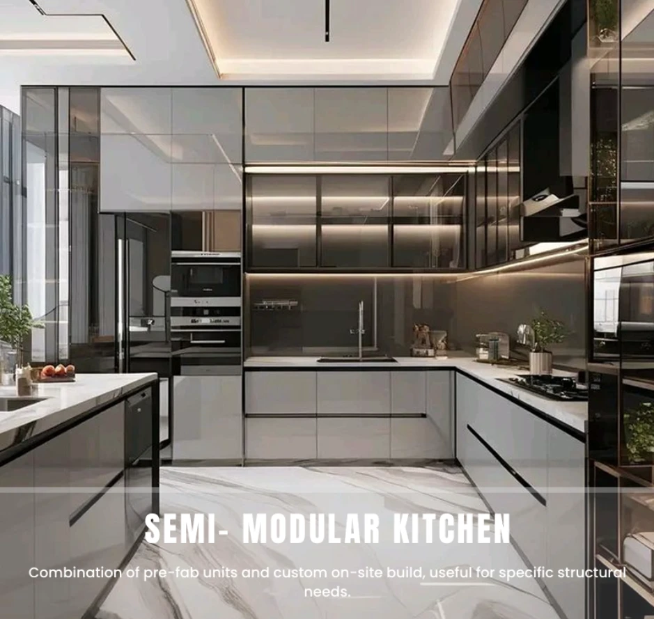 SEMI- MODULAR KITCHEN